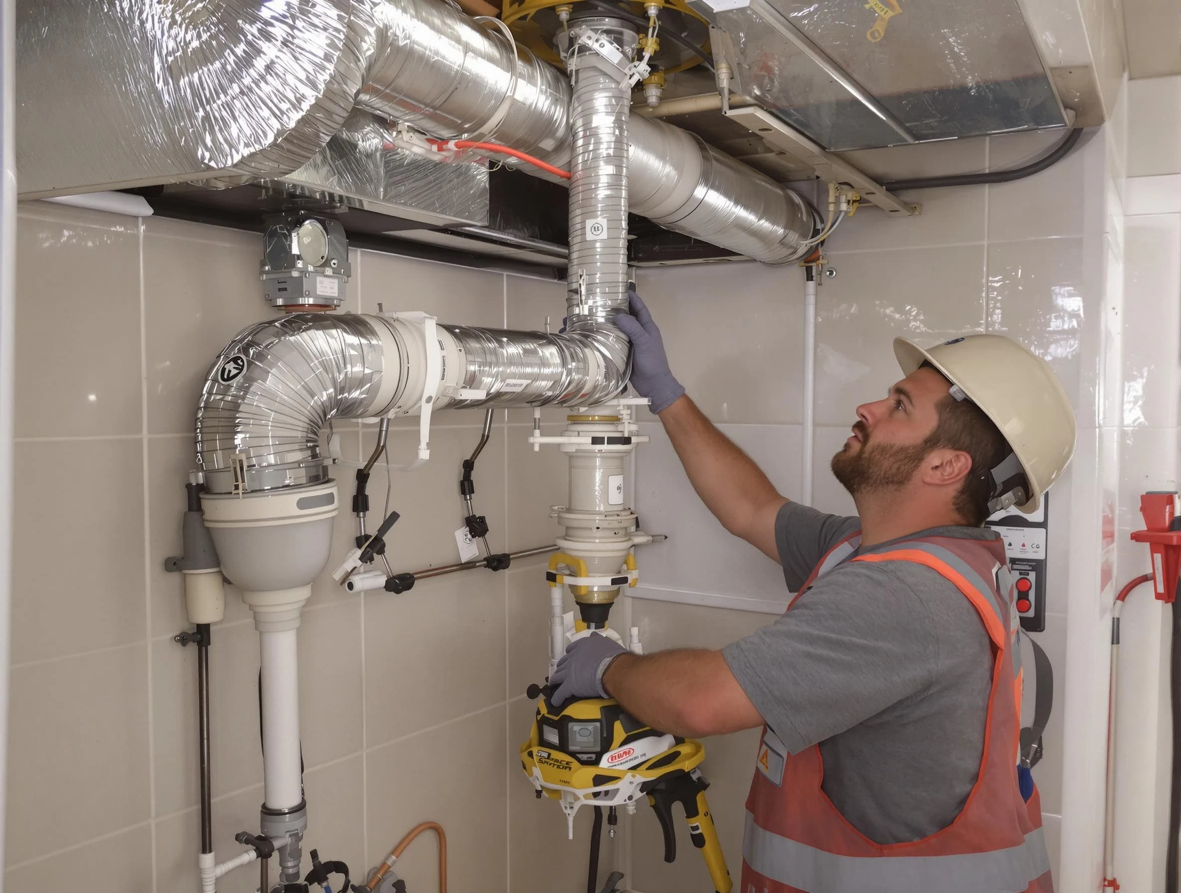 Highland Springs Dryer Vent Cleaning expert performing professional dryer vent repair and installation in Highland Springs