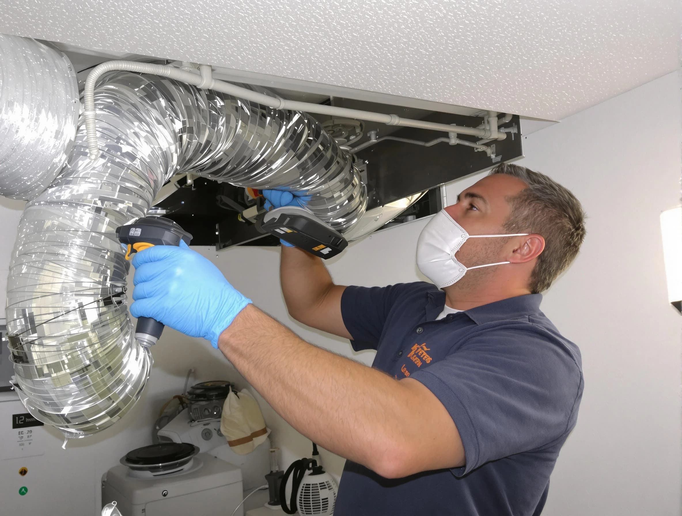 Highland Springs Dryer Vent Cleaning professional performing thorough residential dryer vent cleaning in Highland Springs