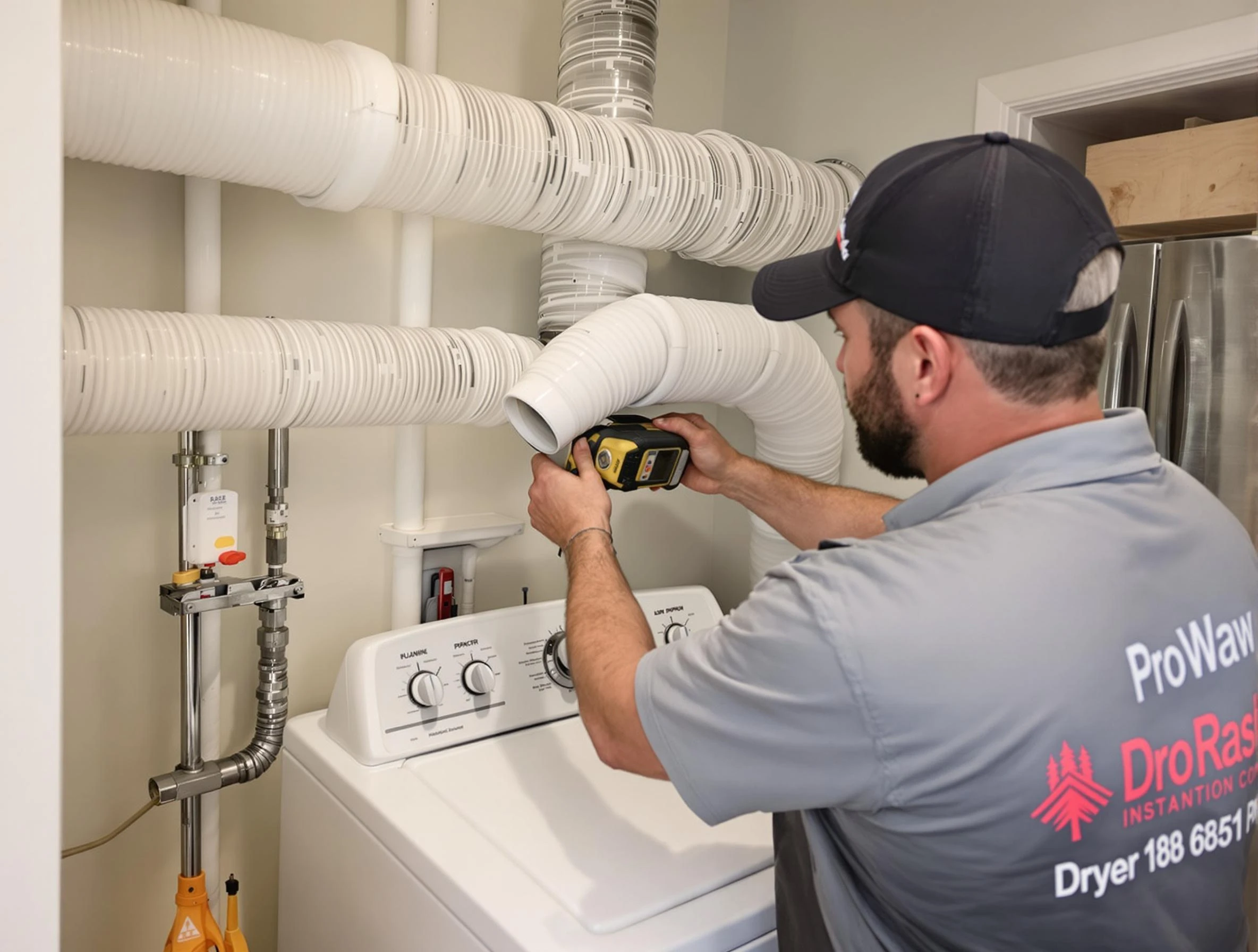 Professional dryer vent hose installation by Highland Springs Dryer Vent Cleaning in Highland Springs
