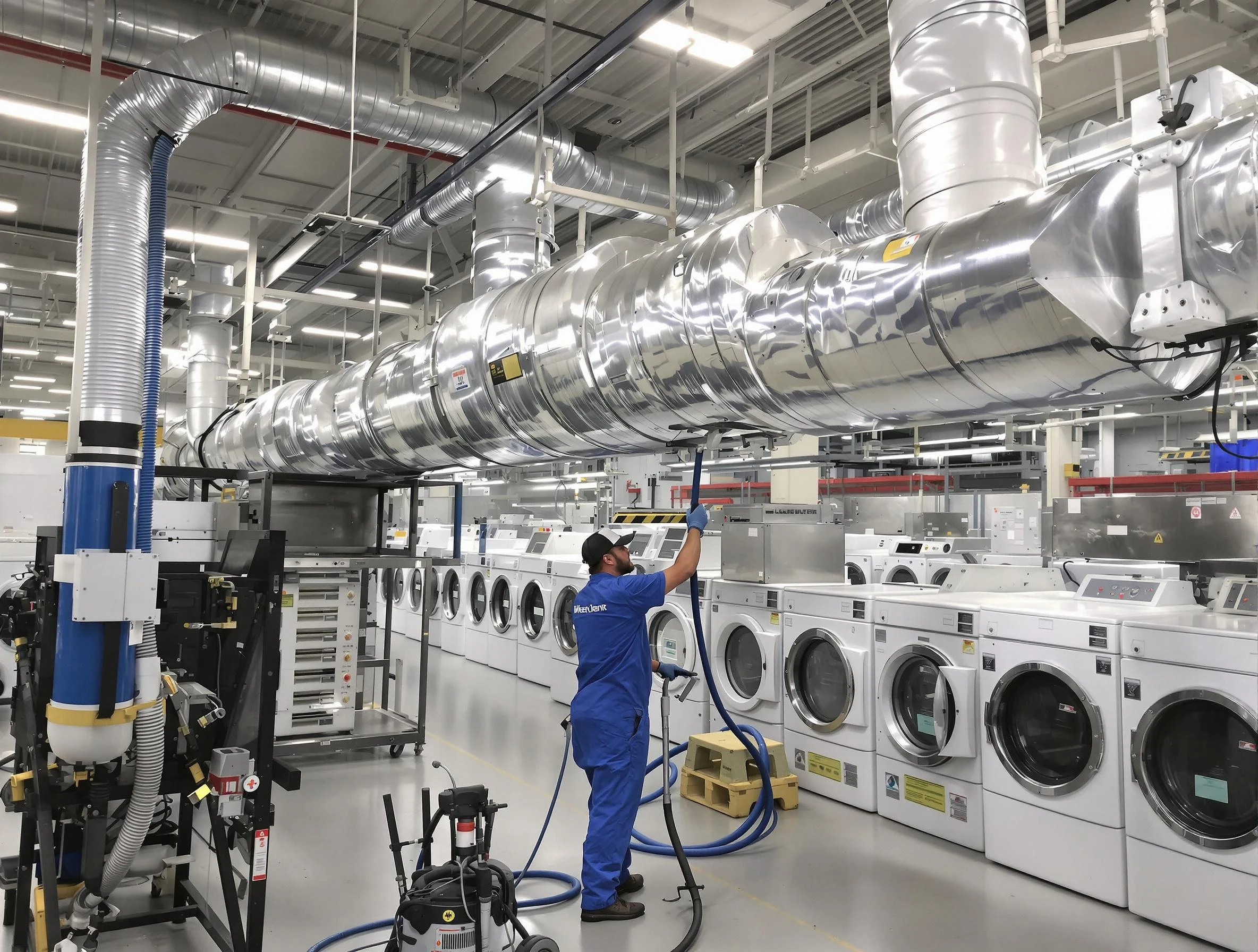 Highland Springs Dryer Vent Cleaning team performing heavy-duty industrial dryer vent cleaning in Highland Springs